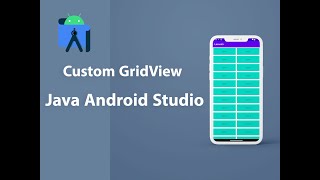 Custom GridView Java Android Studio[2024]
