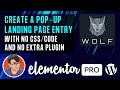 Create a Pop-Up Landing Page Pre-loader with Elementor