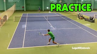 World No.1 Practice on Hard Court - Belgrade 2022