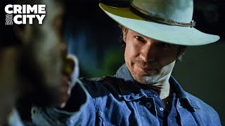 Raylan Takes Down a Guy with an Airbag | Justified (Timothy Olyphant)