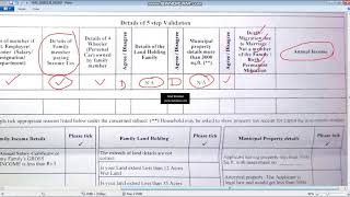 YSR Health card filling by volunteers