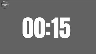 15 Seconds Countdown Timer (in Grey Background)
