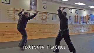 Some Naginata Practice against a Bokken - Japanese Martial Arts