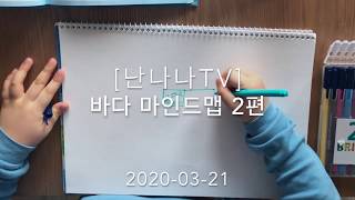 [난나나TV] 바다 마인드맵 2탄! 어린이 손그림 마인드맵 만들기 - mindmap