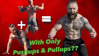 ONLY Pushups and Pull-ups workout = GAINS #calisthenics #homeworkout #bodyweightworkout