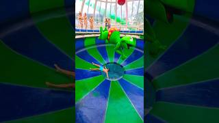 FAST frog bowl water slide! #shorts