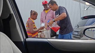 Colaz Smith tv  feeding the homeless and less fortunate in SVG | St. Vincent team