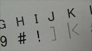 How to write secret alphabet