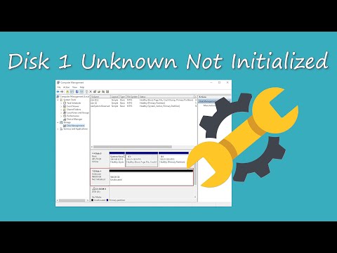 Fix “Disk 1 unknown, uninitialized” in different situations