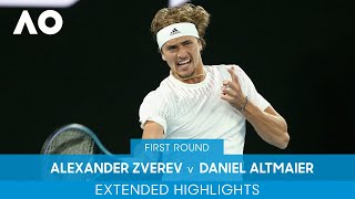 Alexander Zverev v Daniel Altmaier Extended Highlights (1R) | Australian Open 2022