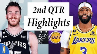 Antonio Spurs vs. Los Angeles Lakers Full Highlights 2nd QTR | Nov 20 | 2022 NBA Season
