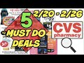 5 MUST DO CVS DEALS (2/20 - 2/26) 🔎