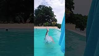 Handstand swim challenge