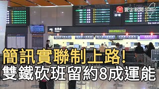 簡訊實聯制上路! 雙鐵砍班留約8成運能｜寰宇新聞20210520