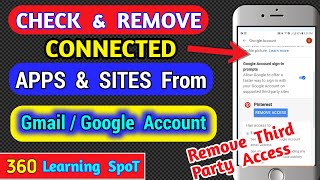 How To Remove Connected Apps and Sites From Google Account |Gmail Account |Gmail Connected Apps