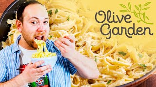 Remaking The Perfect Olive Garden Fettuccine Alfredo | Delish
