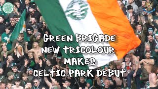 Green Brigade New Tricolour Makes CP Debut During Taps Aff Frenzy  - Celtic 4 - St. Johnstone 1