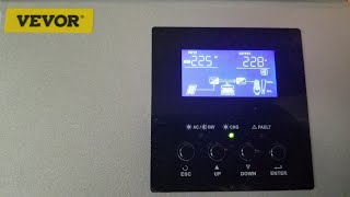 UPDATE: VEVOR 3KVA 24V MPPT HYBRID SOLAR INVERTER BUILT-IN PURE SINE WAVE CHARGE CONTROLLER