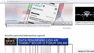 Waduh! Data Penumpang Lion Air Bocor