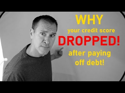 Why does credit score drop when you pay off debt?