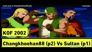 KOF 2002 Changkhoehan88 (p2) Vs Sultan (p1) | Gameplay | ggpo