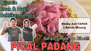 CARA MEMBUAT PICAL PADANG ENAK | Resep Masakan Padang | #KulinerPadang