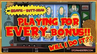 BEAVIS & BUTT-HEAD CHALLENGE! 🙏 WILL I DO IT?? Playing for EVERY Bonus!!