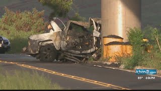 A fiery, fatal single-car crash on Farrington Highway raises concerns about speeding in the area