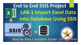SSIS Lab 1 Import Excel file Data into Database using SSIS| Load Excel File in SQL Server - SSIS