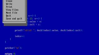 How to write a Solitaire game (DOS programming)