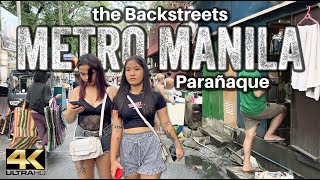 Strolling Backstreets in Parañaque Metro Manila Philippines [4K]