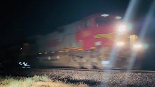 BNSF Warbonnet #794 Leads a 60 MPH Manifest Train with a BNSF SD40-2 Trailing!