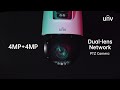 UNV 4MP+4MP Dual-lens Network PTZ Camera