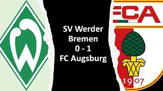 ⚽ Werder Bremen - FC Augsburg | Nachbericht - 6. Spieltag