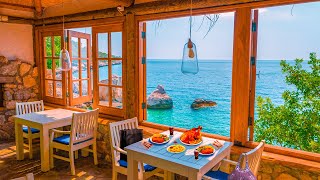 Seaside Cafe Ambience - Bossa Nova Music, Smooth Piano Jazz, Ocean Wave, Beauty of Nature
