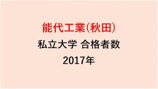 能代工業高校　大学合格者数　2017～2014年【グラフでわかる】