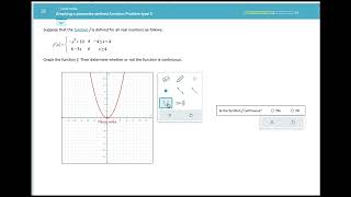 Graphing a piecewise defined function Problem type 3
