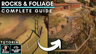 Planet Zoo Rocks and Foliage Tutorial. Make Better Habitats Now