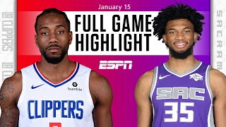 LA Clippers vs. Sacramento Kings [FULL GAME HIGHLIGHTS] | NBA on ESPN