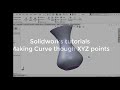 Solidworks tutorial 135  |Sketch Vase| Making curve thru XYZ points