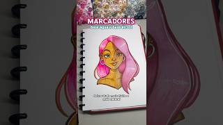 MARCADORES Á BASE DE ÁLCOOL x ÁGUA 🎨 Você sabe a diferenca? 🧐 #arte #desenho #pintura #marcadores