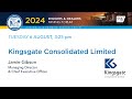 2024 | Kingsgate Consolidated Ltd | Jamie Gibson | Diggers & Dealers