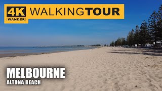 Altona Beach Walking Tour in Melbourne, Australia (4K 60fps)