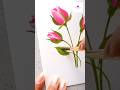 Hand Painted Greeting Card #artvideo #artwork #viral #flowerpainting #wocol