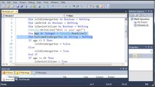Visual Basic Tutorial 16 Conditional Operators
