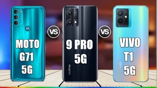 Realme 9 Pro 5g Vs Moto G71 5g Vs Vivo T1 5g | Animated Comparison