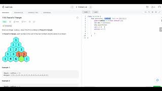 Leetcode 118: Pascal's Triangle