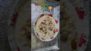 Bawarchi Style 80 Members Fruits Cocktail Dessert Recipe || Fruits Cream Dessert #shorts #trending