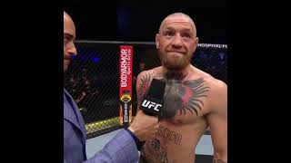 Conor McGregor's emotional octagon interview after his loss to Dustin Poirier #ufc257
