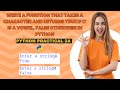 Write a function that takes a character and returns True if it is a vowel, False otherwise in Python